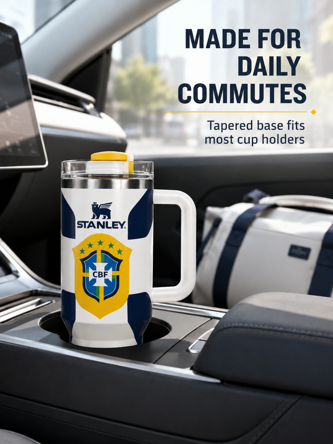 stanley world cup 2026 Brazil Tumbler With Handle