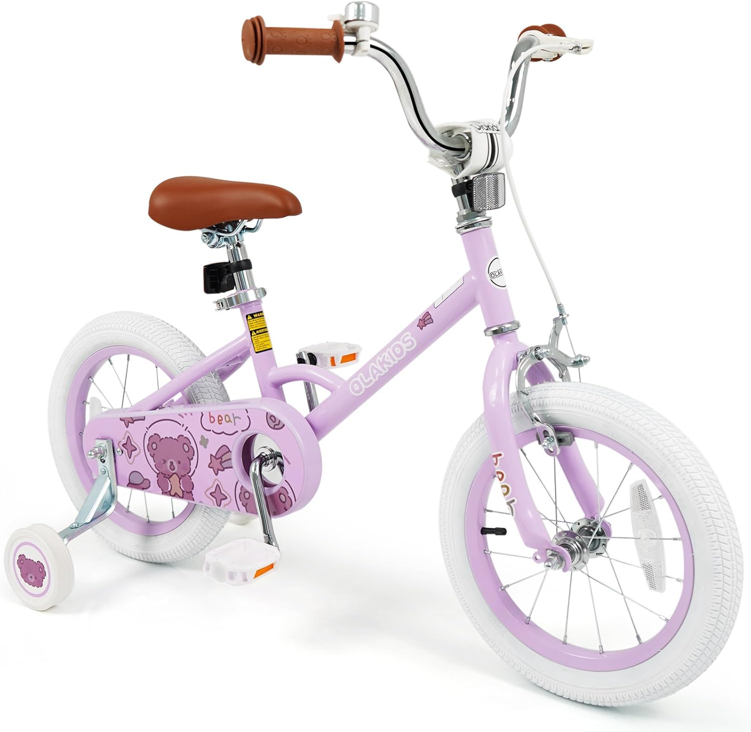 Olakids Kids Bike, 12 14 16 18 Inch Bear Themed Toddlers Bike