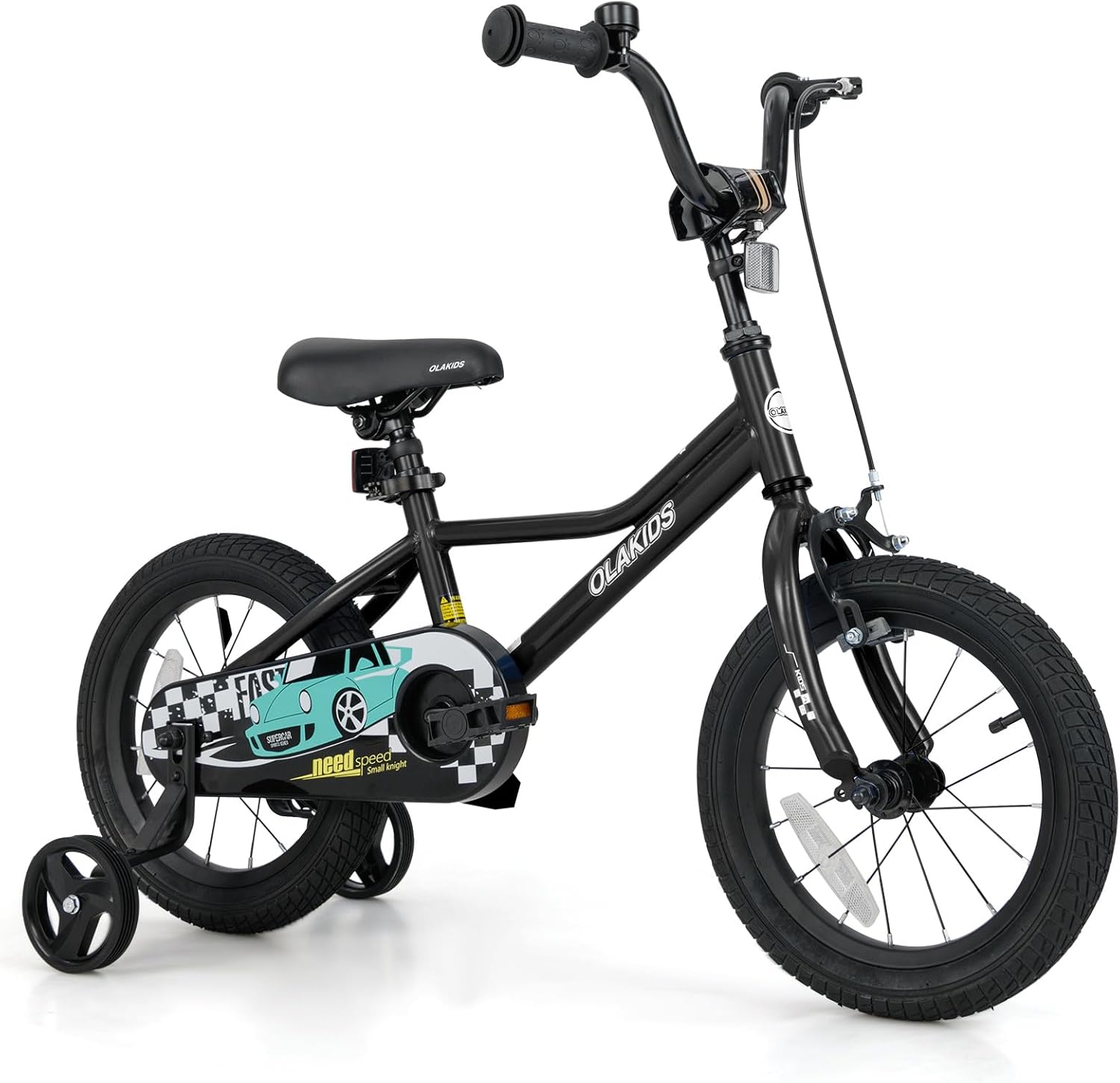 Olakids Kids Bike, 12 14 16 18 Inch Racing Car Themed