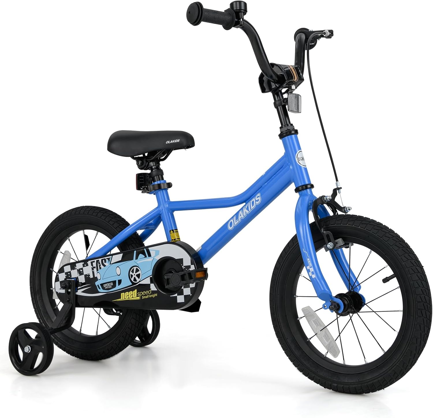Olakids Kids Bike, 12 14 16 18 Inch Racing Car Themed