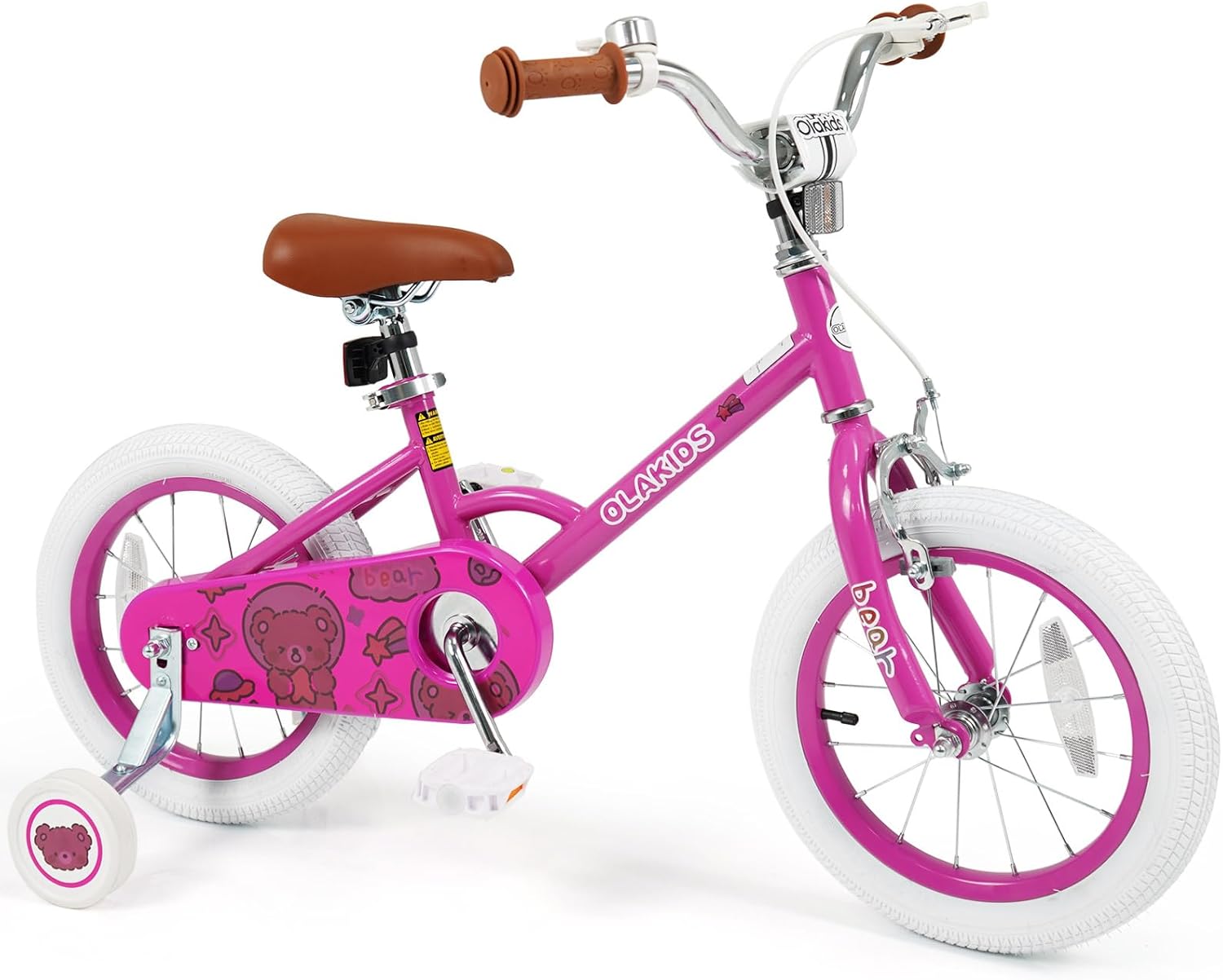 Olakids Kids Bike, 12 14 16 18 Inch Bear Themed Toddlers Bike