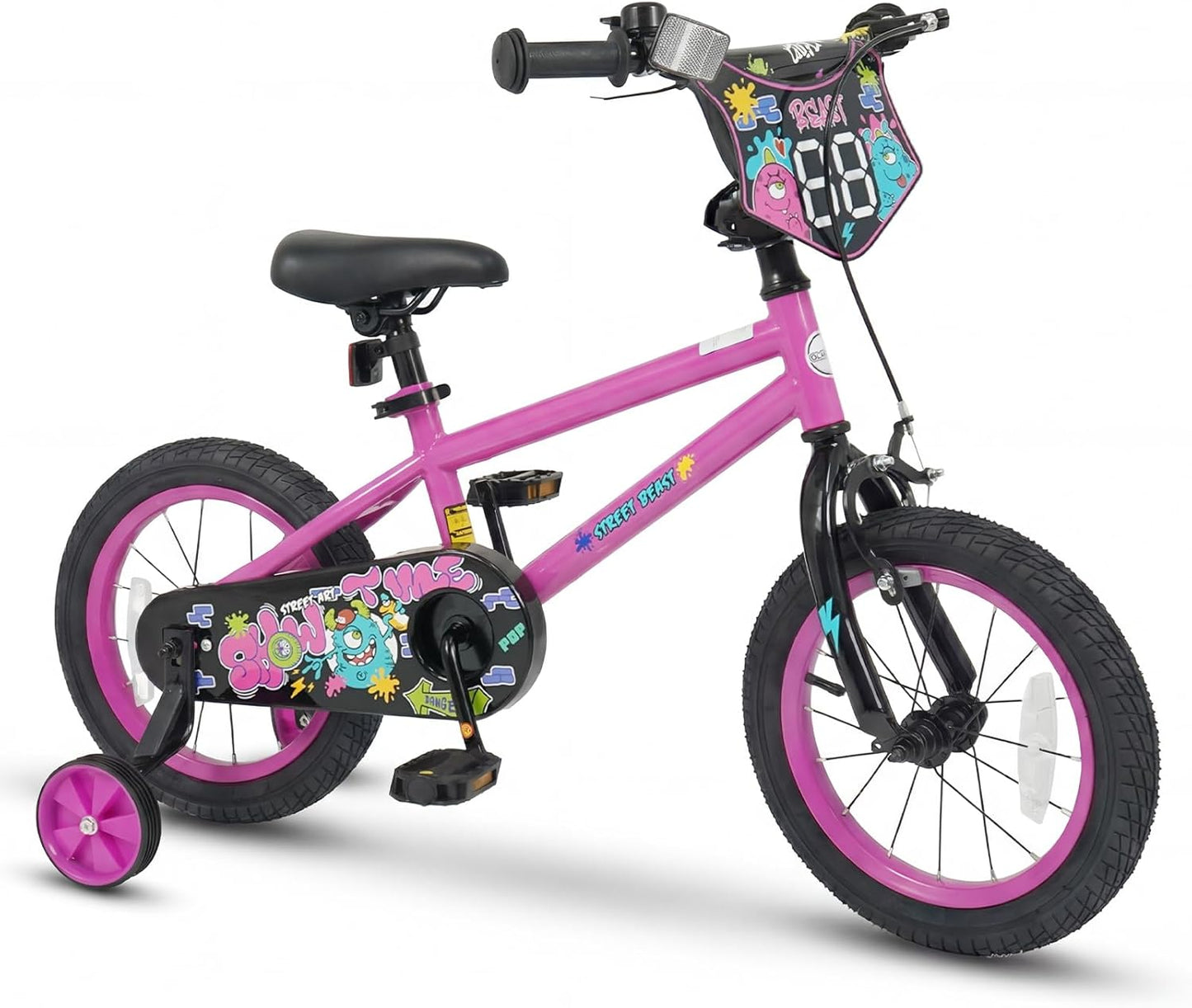 Olakids Kids Bike, 12 14 16 18 Inch BMX Style Toddlers Bike