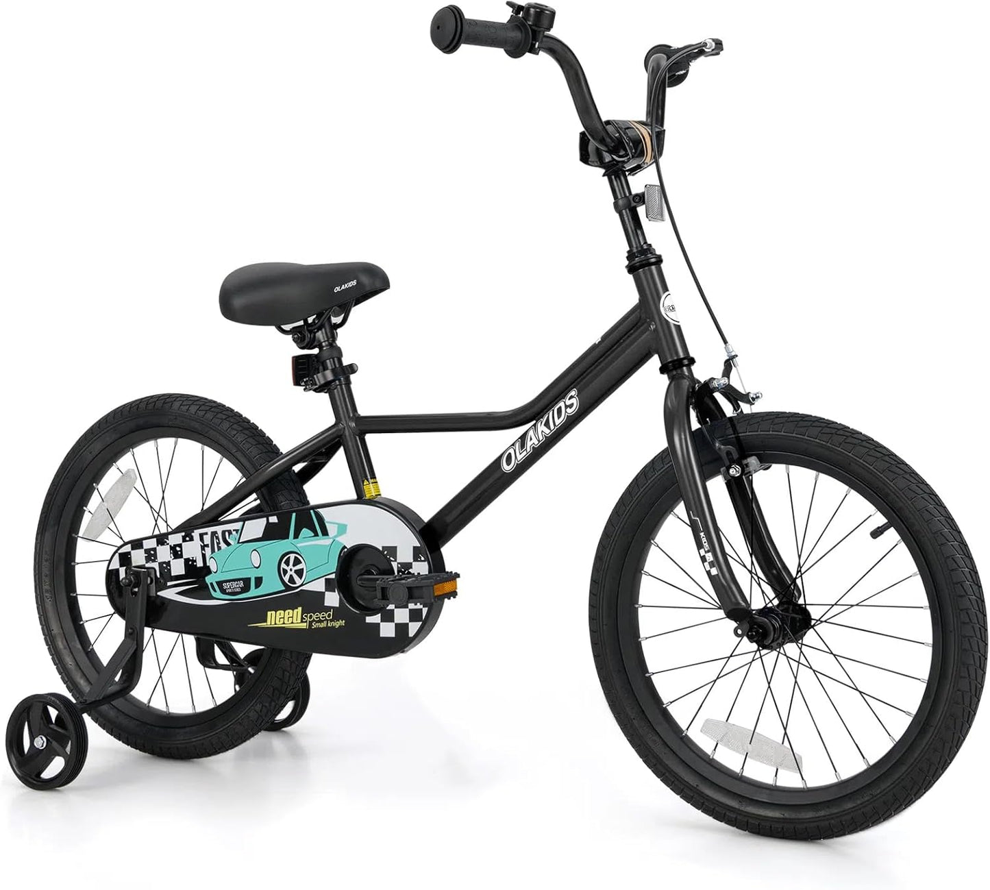 Olakids Kids Bike, 12 14 16 18 Inch Racing Car Themed