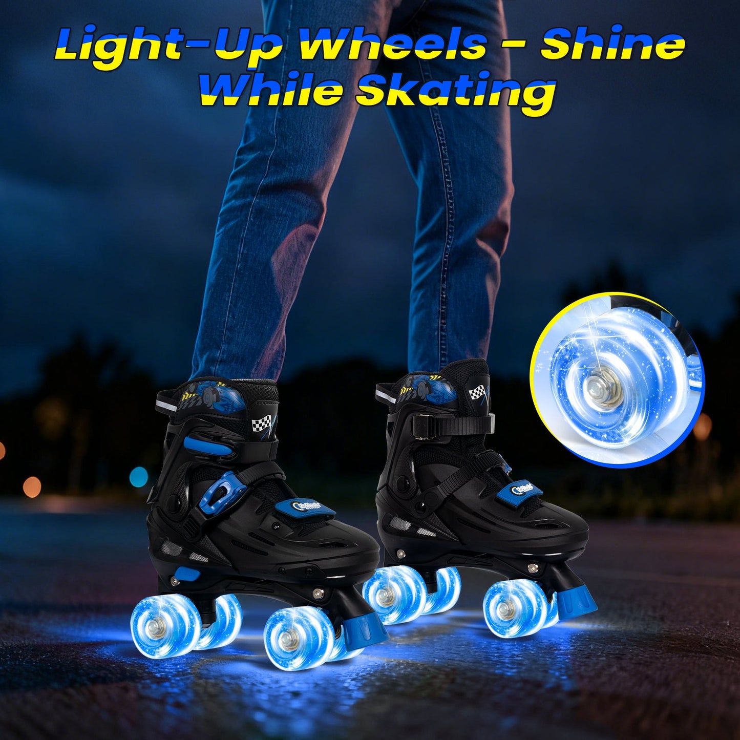 Nattork Blade Racers Roller Skates - Blue