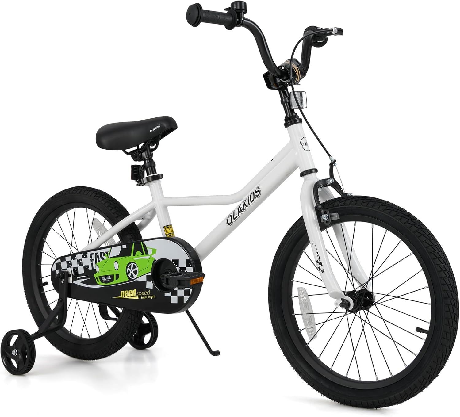 Olakids Kids Bike, 12 14 16 18 Inch Racing Car Themed
