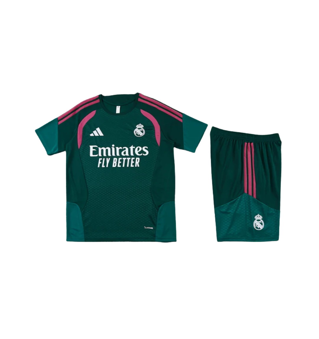 Real Madrid 2026/2027 Short Sleeve/Shorts Tracksuit Green