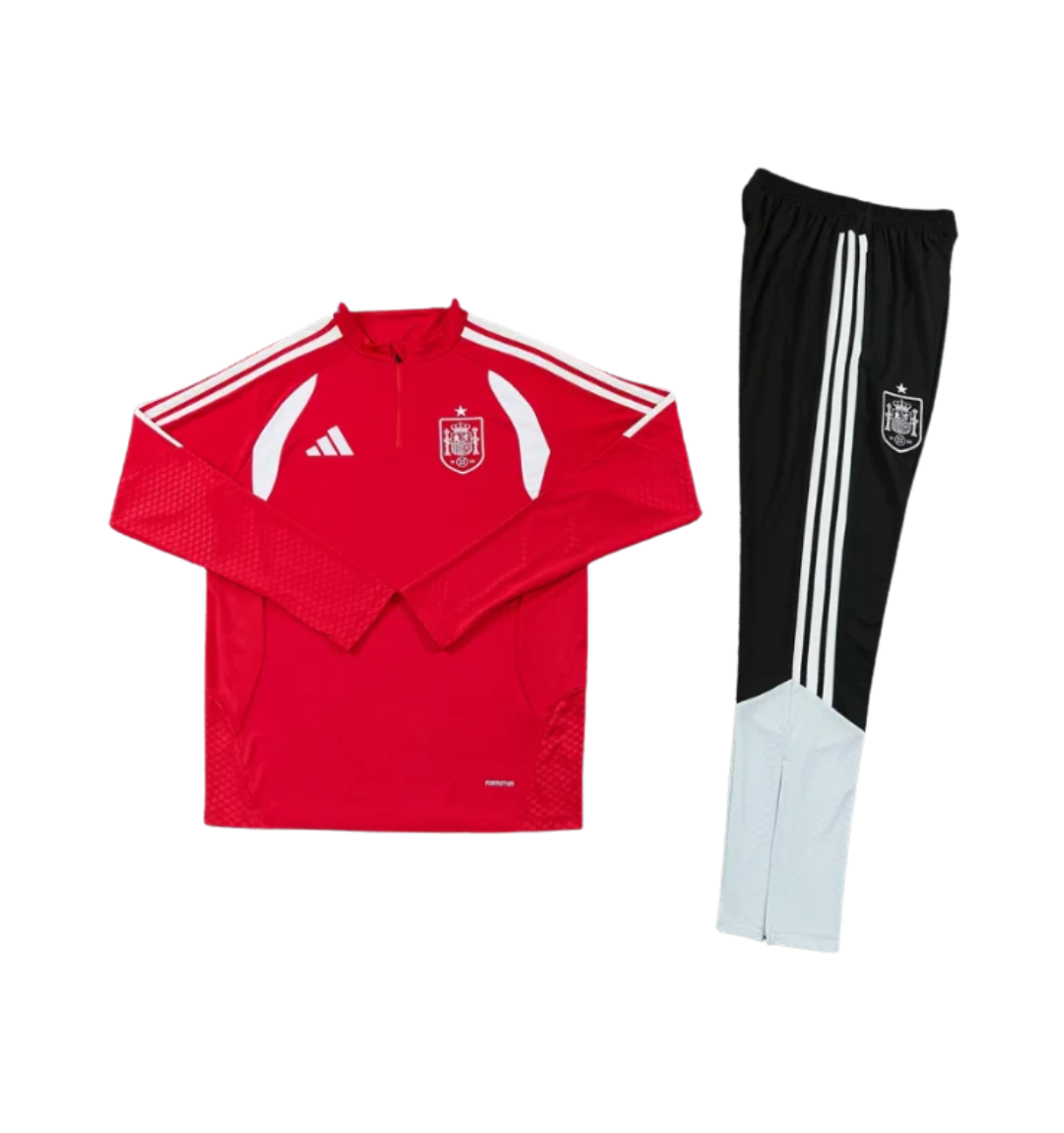 Spain 2026 1/4 Zipper Tracksuit Red