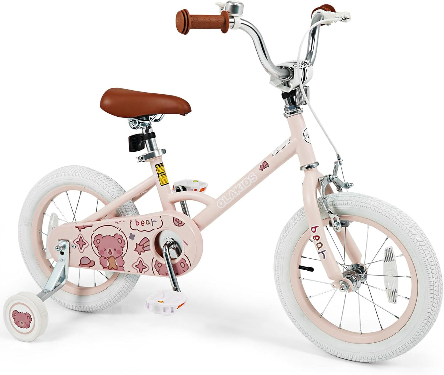 Olakids Kids Bike, 12 14 16 18 Inch Bear Themed Toddlers Bike