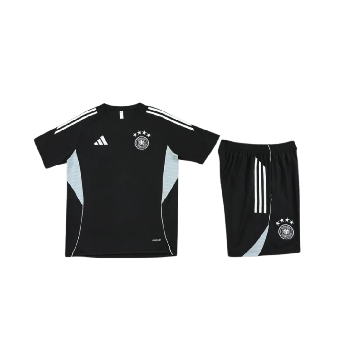 Germany 2026 Short Sleeve/Shorts Tracksuit Black