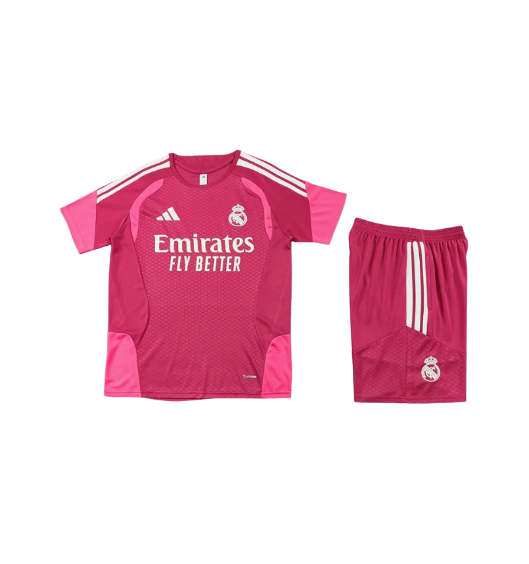 Real Madrid 2026/2027 Short Sleeve/Shorts Tracksuit Pink