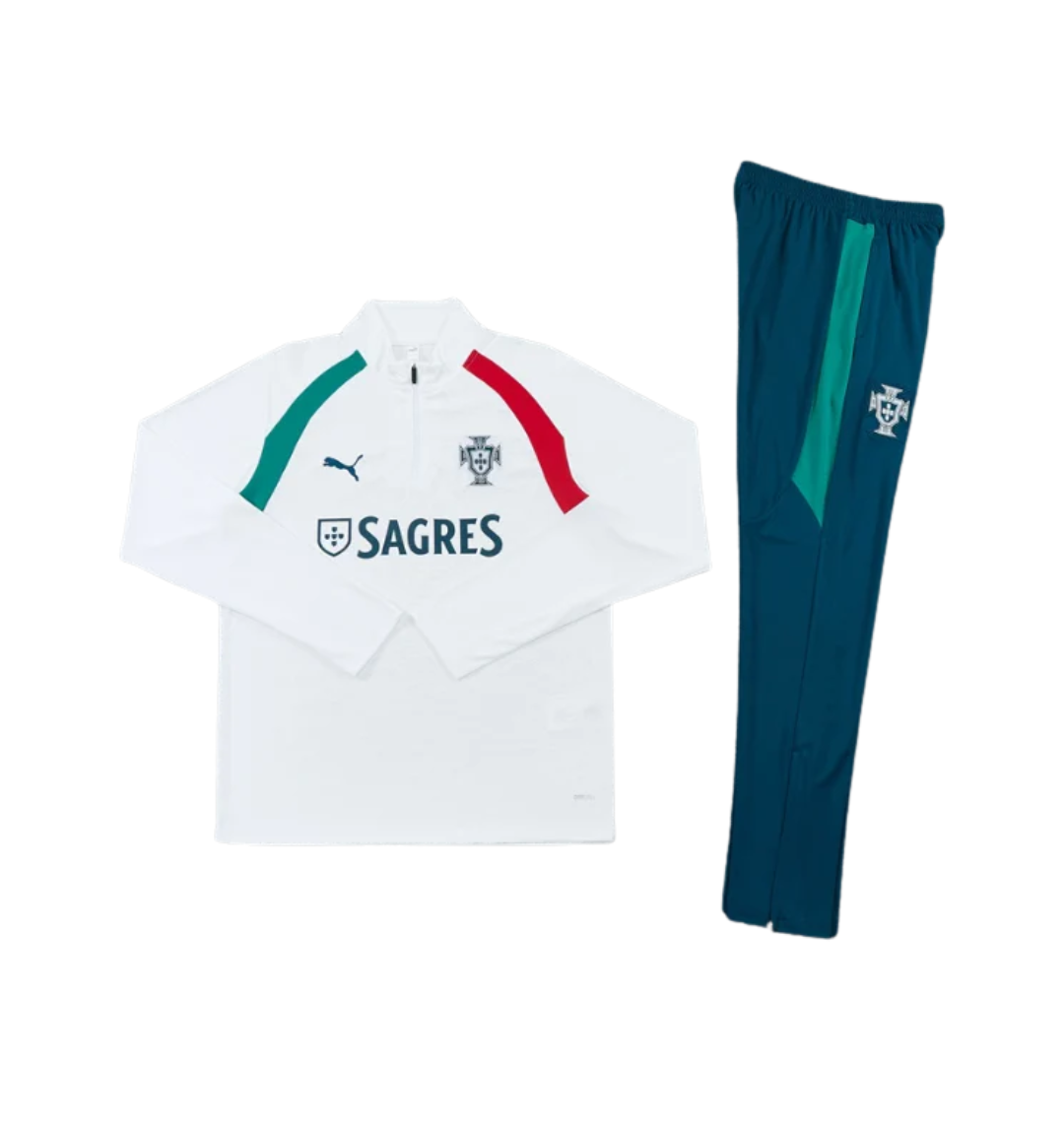 Portugal 2026 1/4 Zipper Tracksuit White