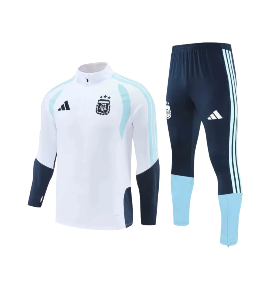 Argentina 2026 1/4 Zipper Tracksuit White