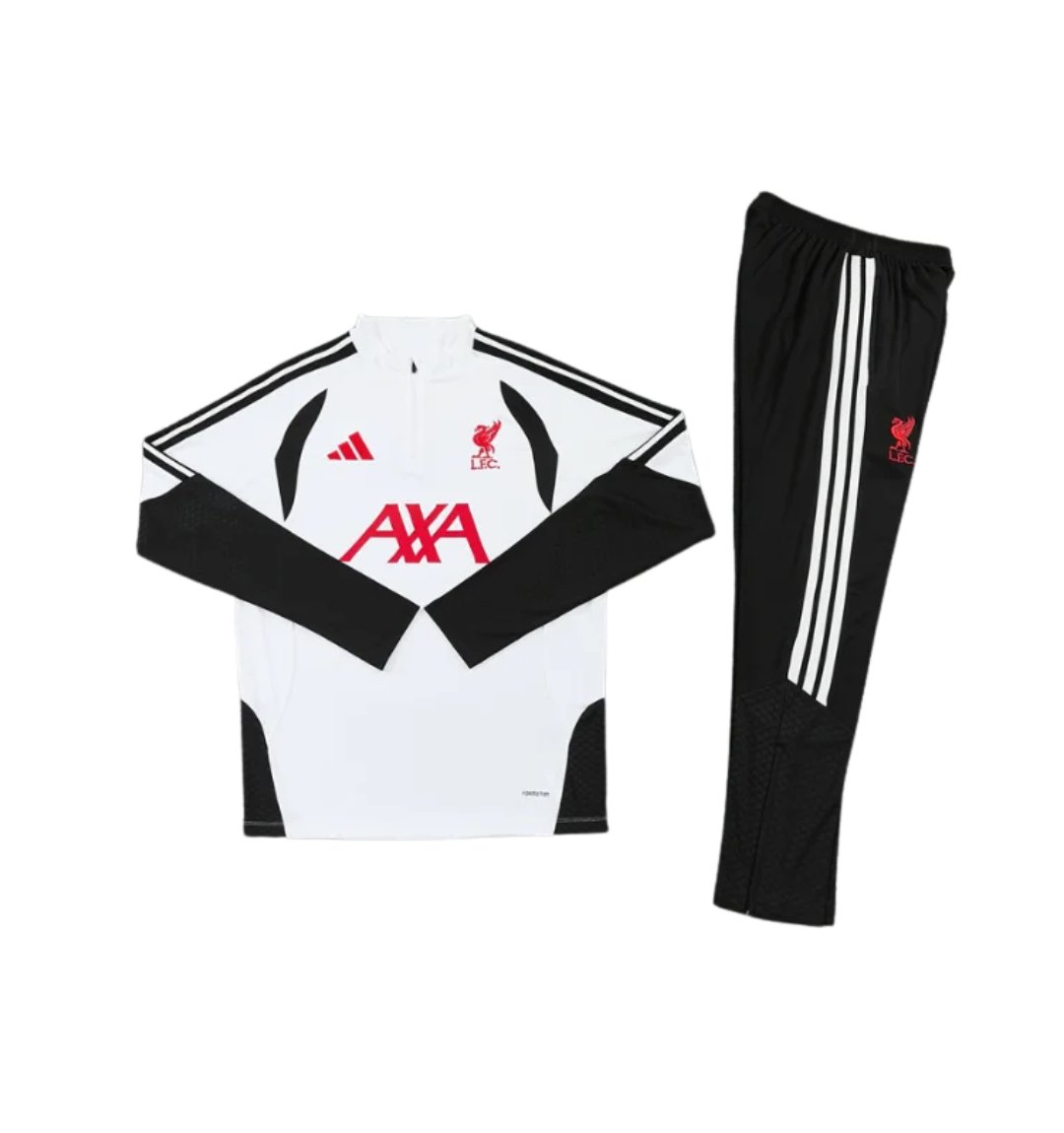 Liverpool 2026/2027 1/4 Zipper Tracksuit White