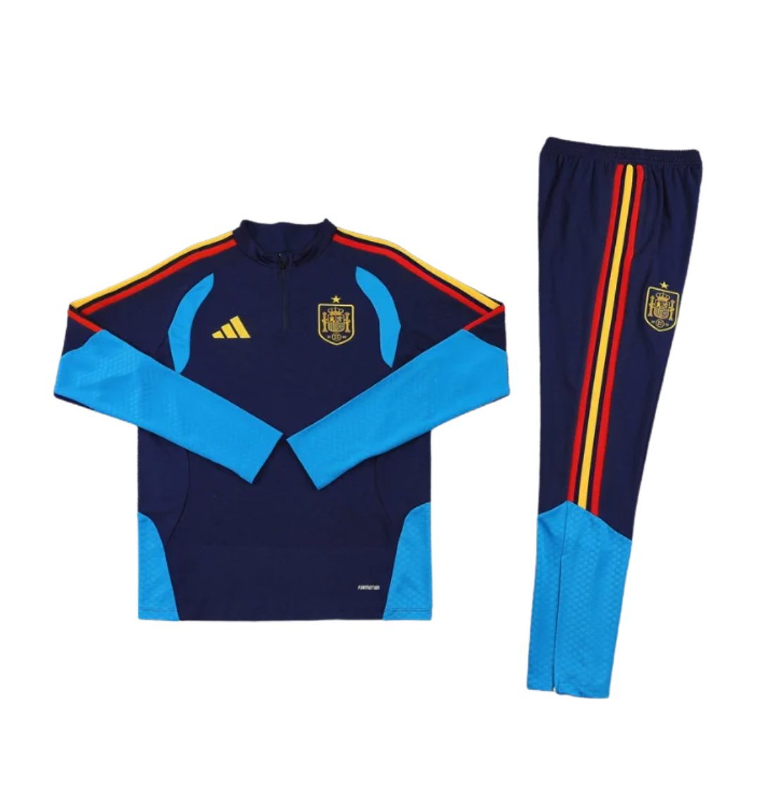 Spain 2026 1/4 Zipper Tracksuit Blue