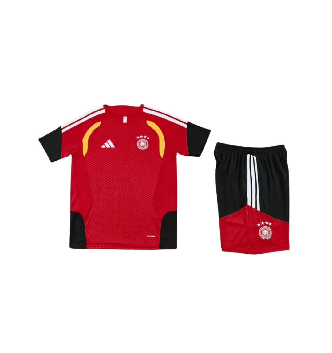 Germany 2026 Short Sleeve/Shorts Tracksuit Red