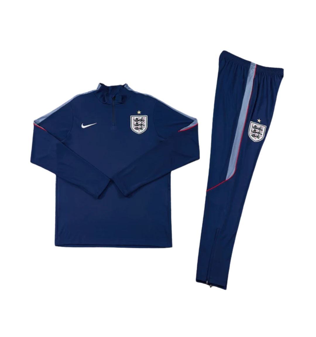 England 2026 1/4 Zipper Tracksuit Blue