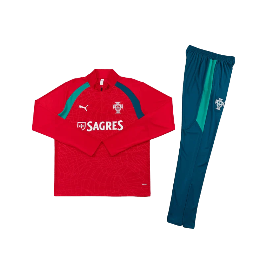 Portugal 2026 1/4 Zipper Tracksuit Red