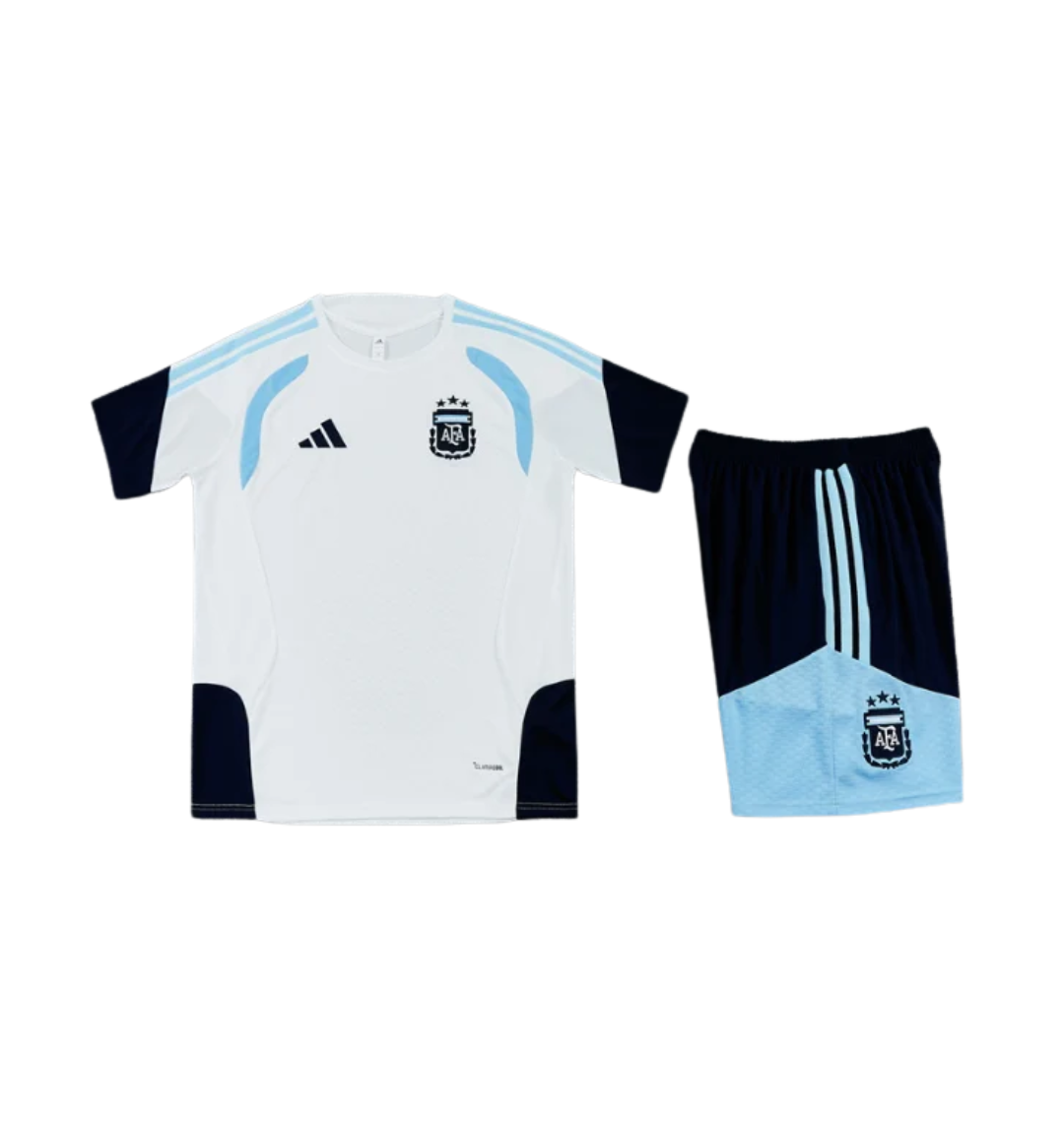 Argentina 2026 Short Sleeve/Shorts Tracksuit White