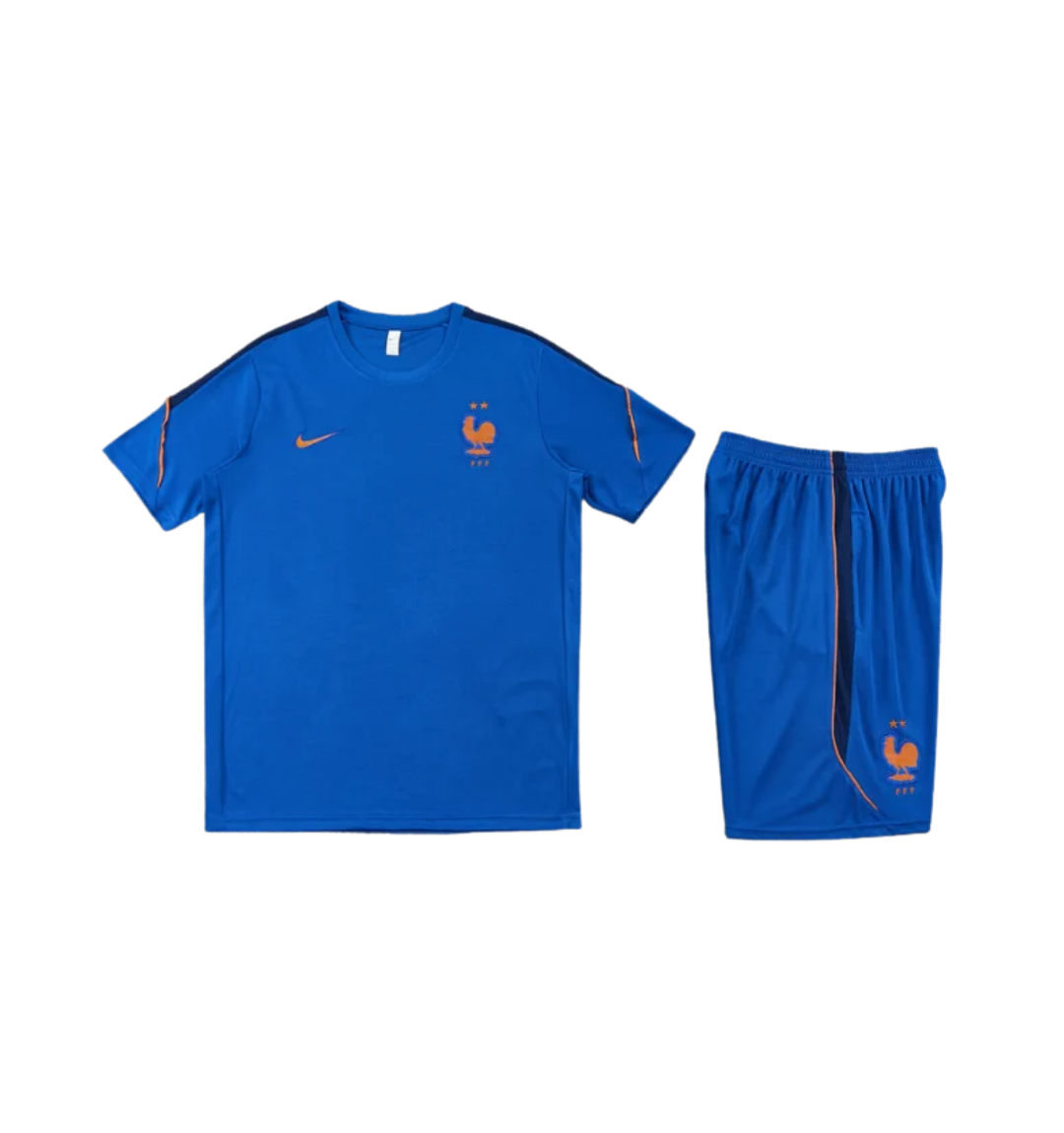 France 2026 Short Sleeve/Shorts Tracksuit Blue