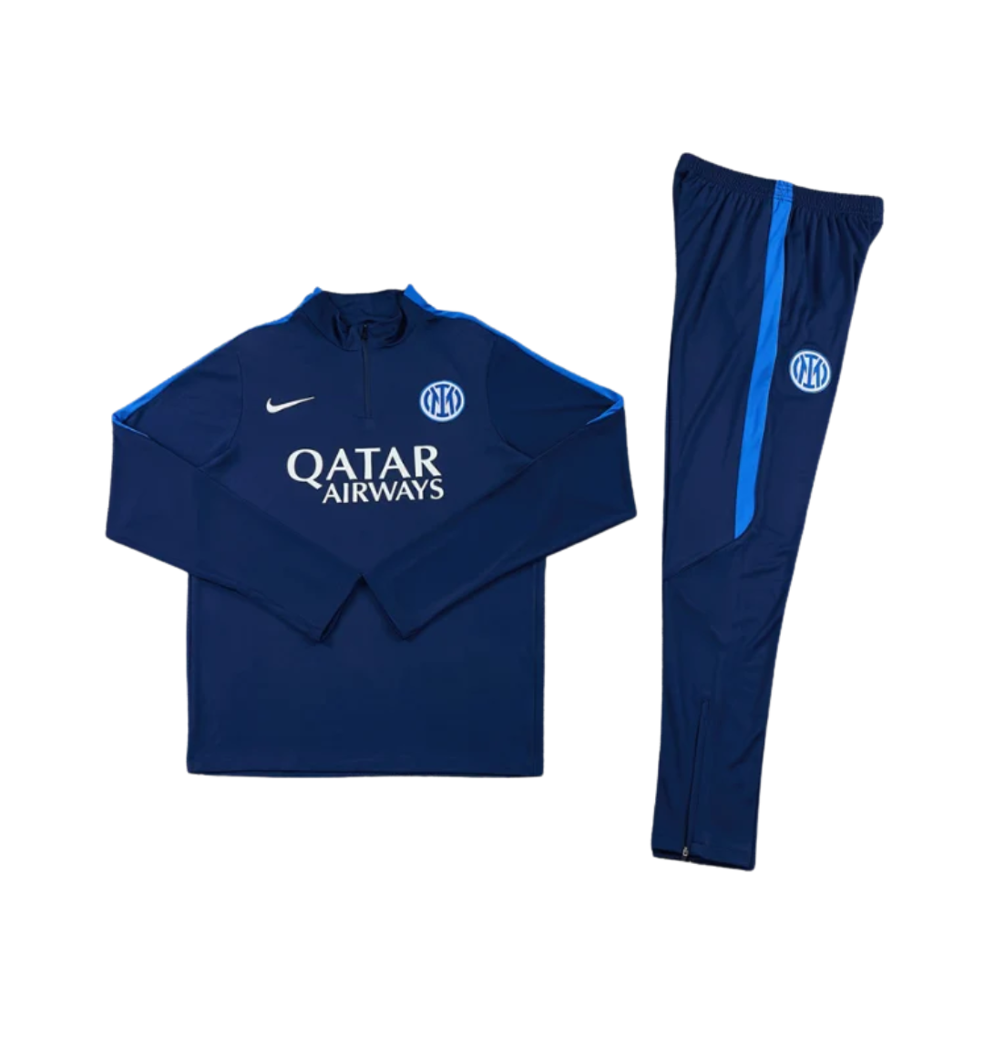 Inter Milan 2026/2027 1/4 Zipper Tracksuit Dark Blue