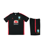 Brazil 2026 Short Sleeve/Shorts Tracksuit Black/Red
