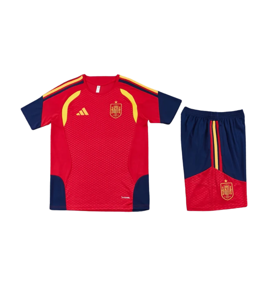 Spain 2026 Short Sleeve/Shorts Tracksuit Red