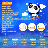 Nattork Cyber Panda Roller Skates - Aqua Ray