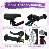 Olakids Kids Bike, 12 14 16 18 Inch BMX Style Toddlers Bike