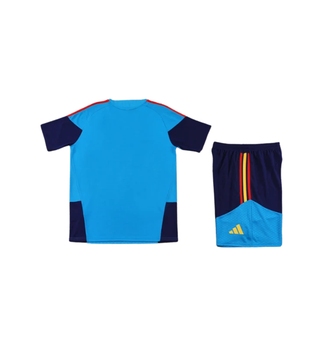 Spain 2026 Short Sleeve/Shorts Tracksuit Blue
