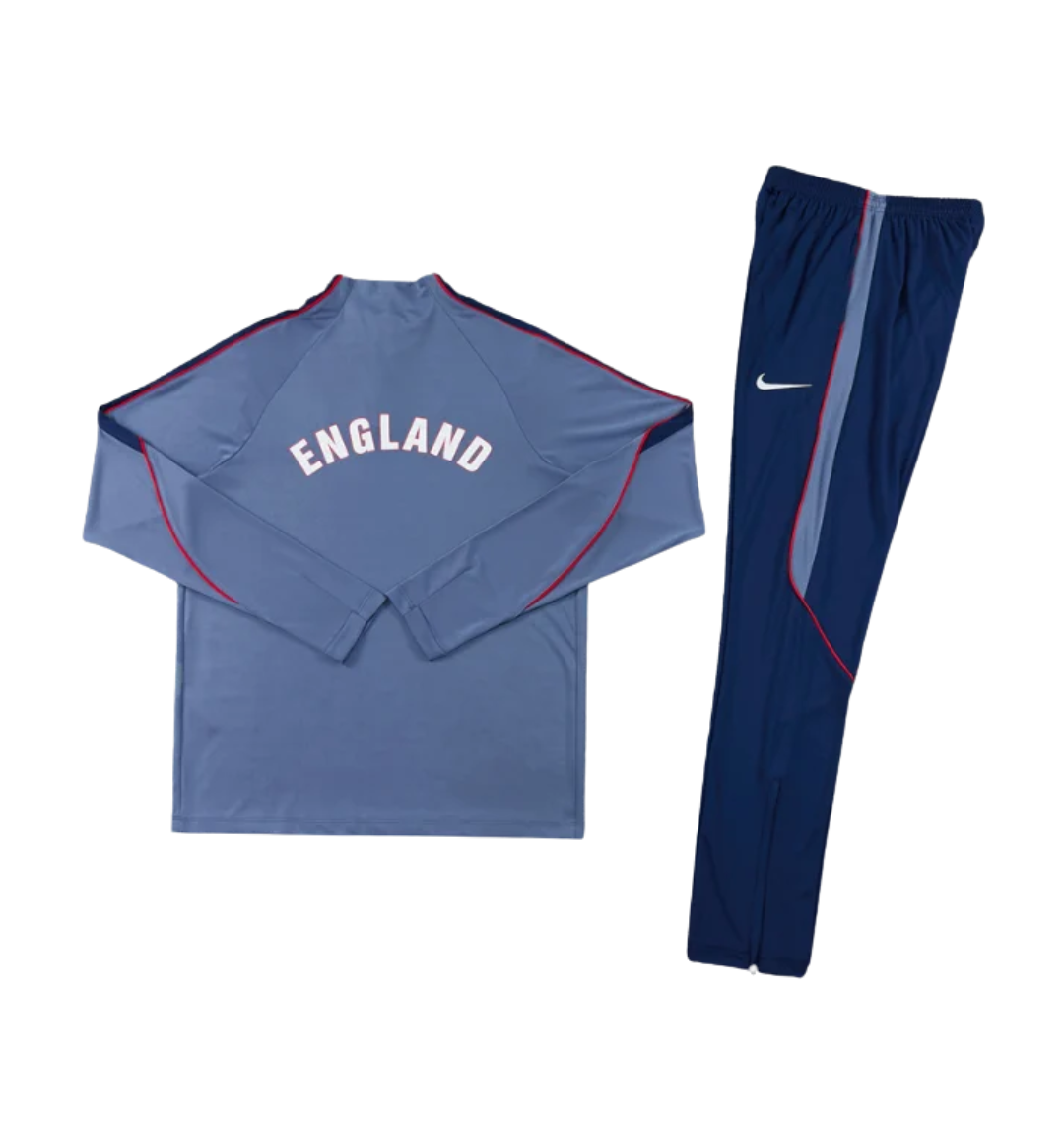 England 2026 1/4 Zipper Tracksuit Grey