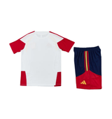 Spain 2026 Short Sleeve/Shorts Tracksuit White