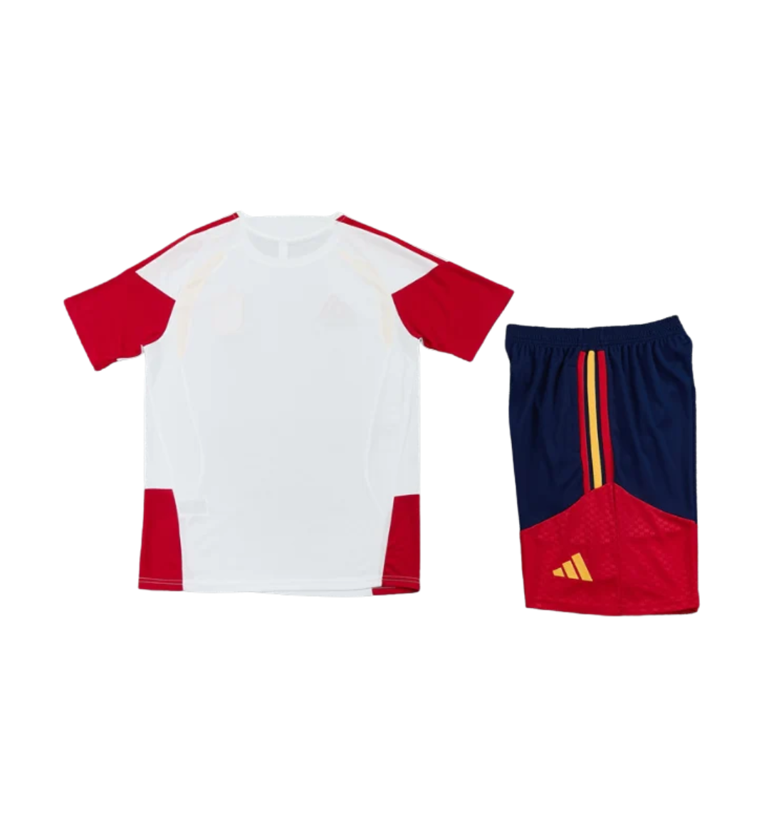 Spain 2026 Short Sleeve/Shorts Tracksuit White