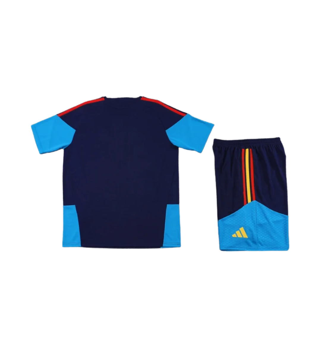 Spain 2026 Short Sleeve/Shorts Tracksuit Dark Blue