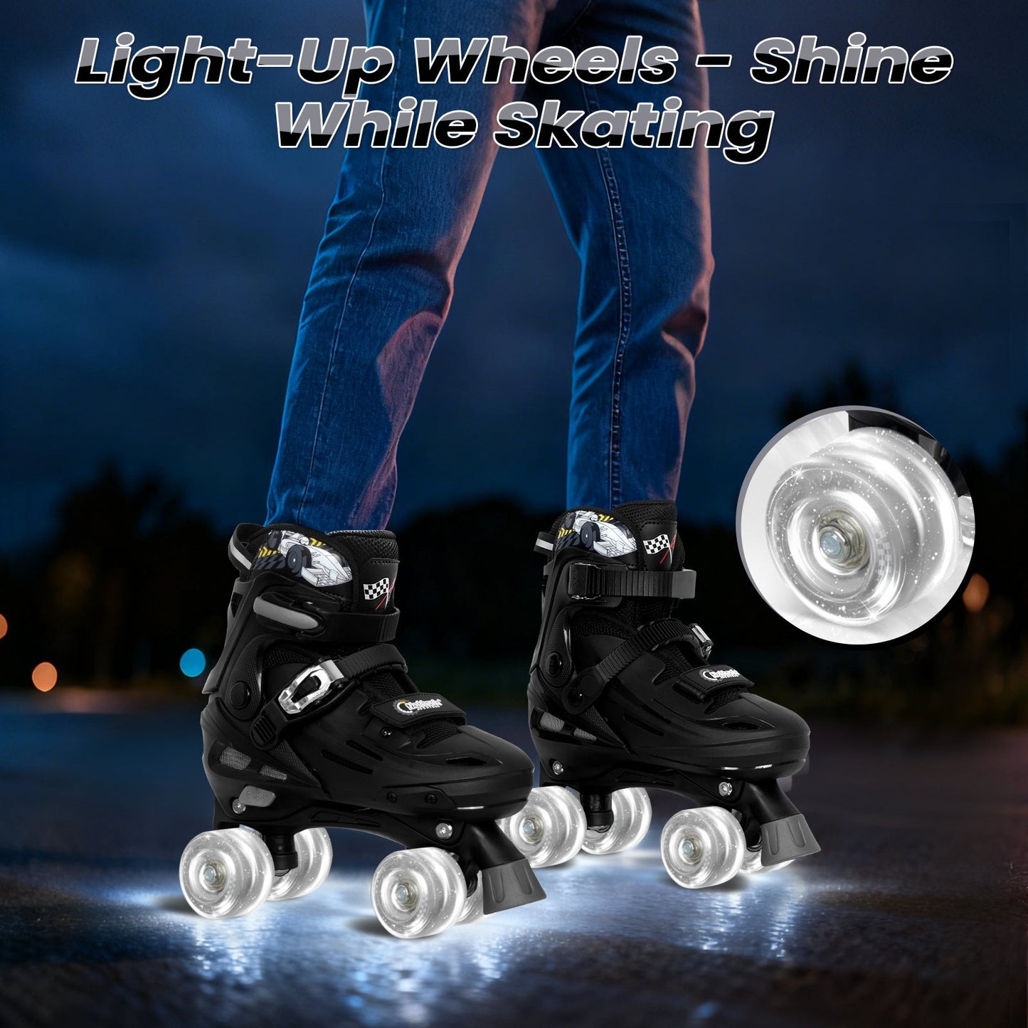 Nattork Blade Racers Roller Skates - Silver