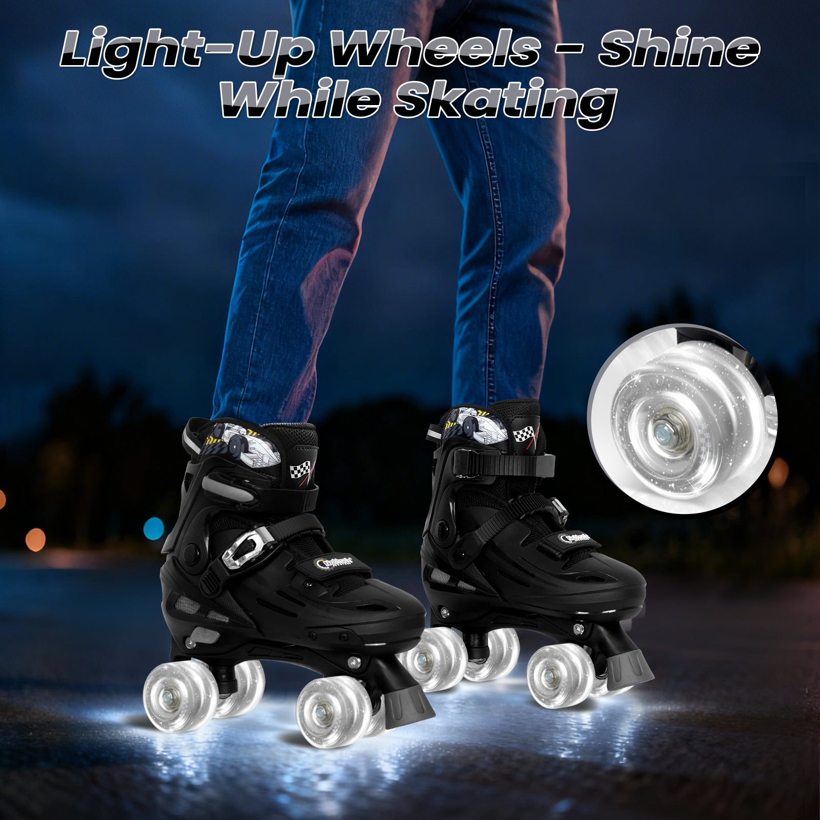 Nattork Blade Racers Roller Skates - Silver