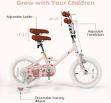 Olakids Kids Bike, 12 14 16 18 Inch Bear Themed Toddlers Bike