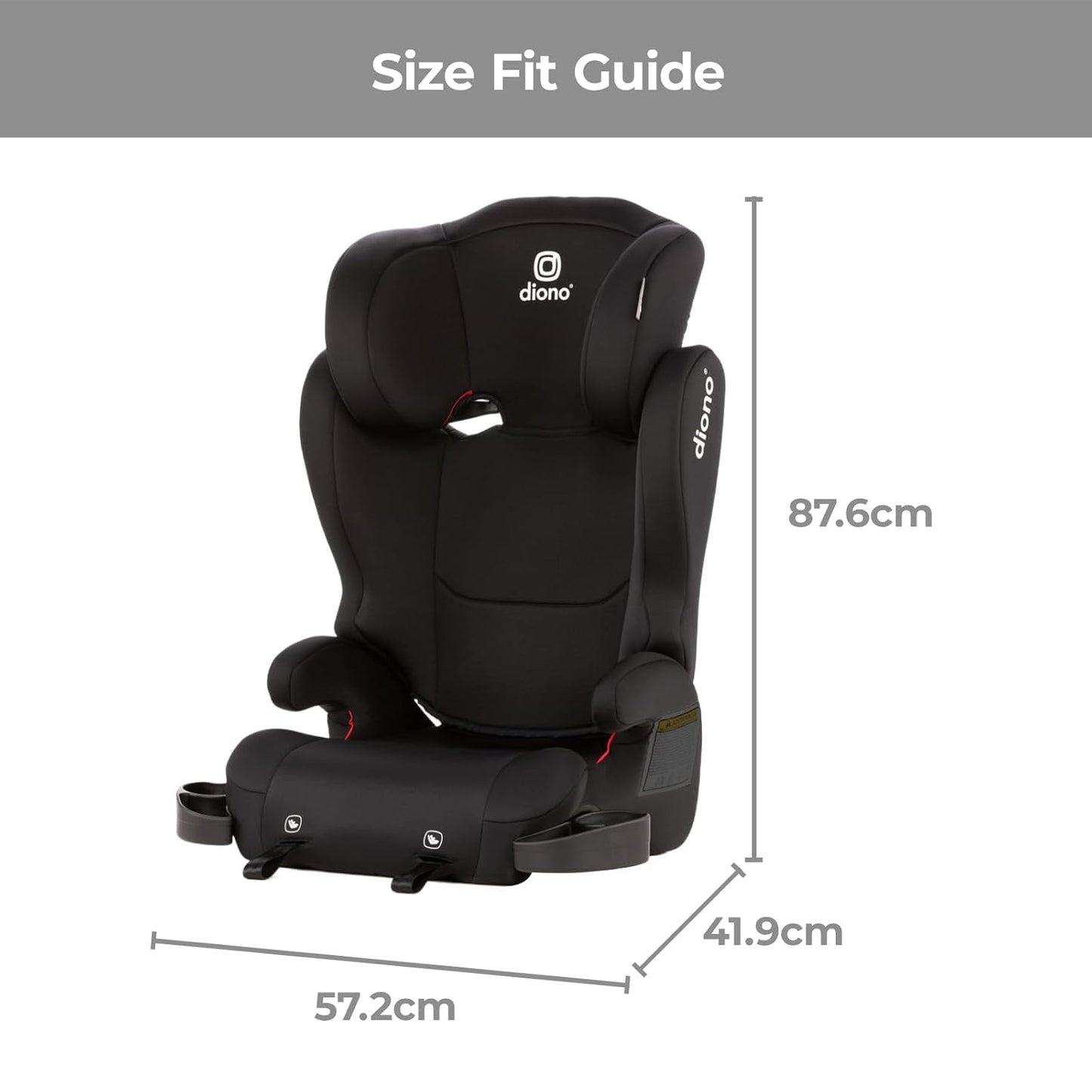 Diono Cambria LE, 2-in-1 Belt Positioning Booster Seat (Black)