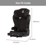 New Diono Cambria LE 2-in-1 Booster Car Seat, 40–120 Pounds (Black)