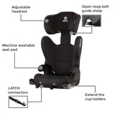Diono Cambria LE, 2-in-1 Belt Positioning Booster Seat (Black)