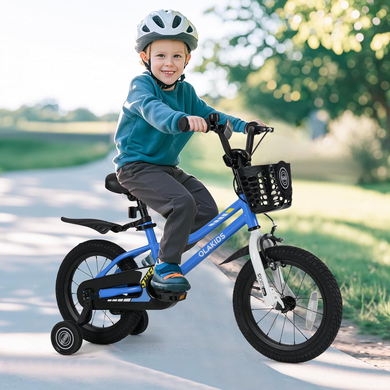 Olakids Kids Bike, 12 14 16 18 Inch Toddlers Bike for Boys Girls 3-8 Years Old