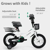 Olakids Kids Bike, 12 14 16 18 Inch Toddlers Bike for Boys Girls 3-8 Years Old
