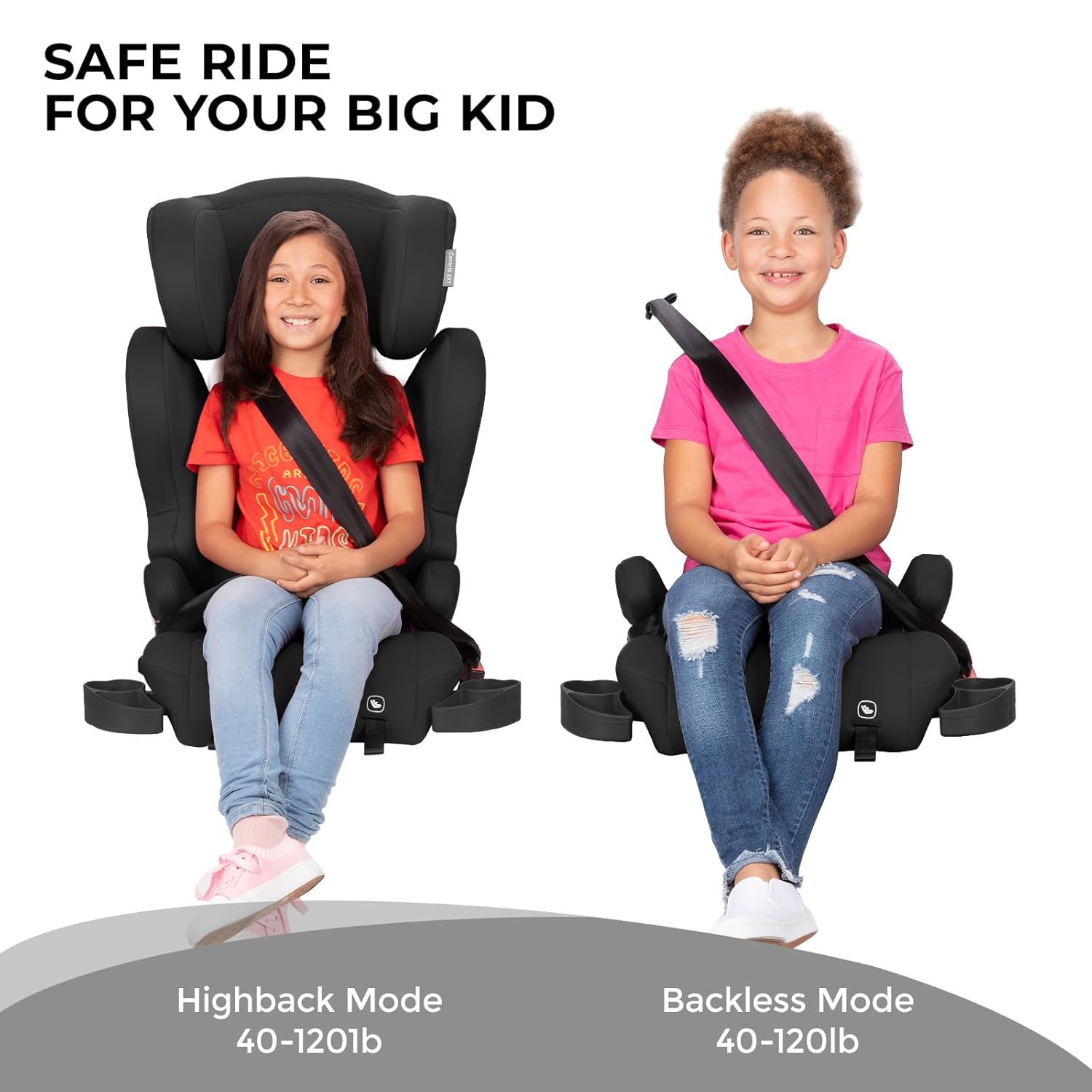 Diono Cambria LE, 2-in-1 Belt Positioning Booster Seat (Black)