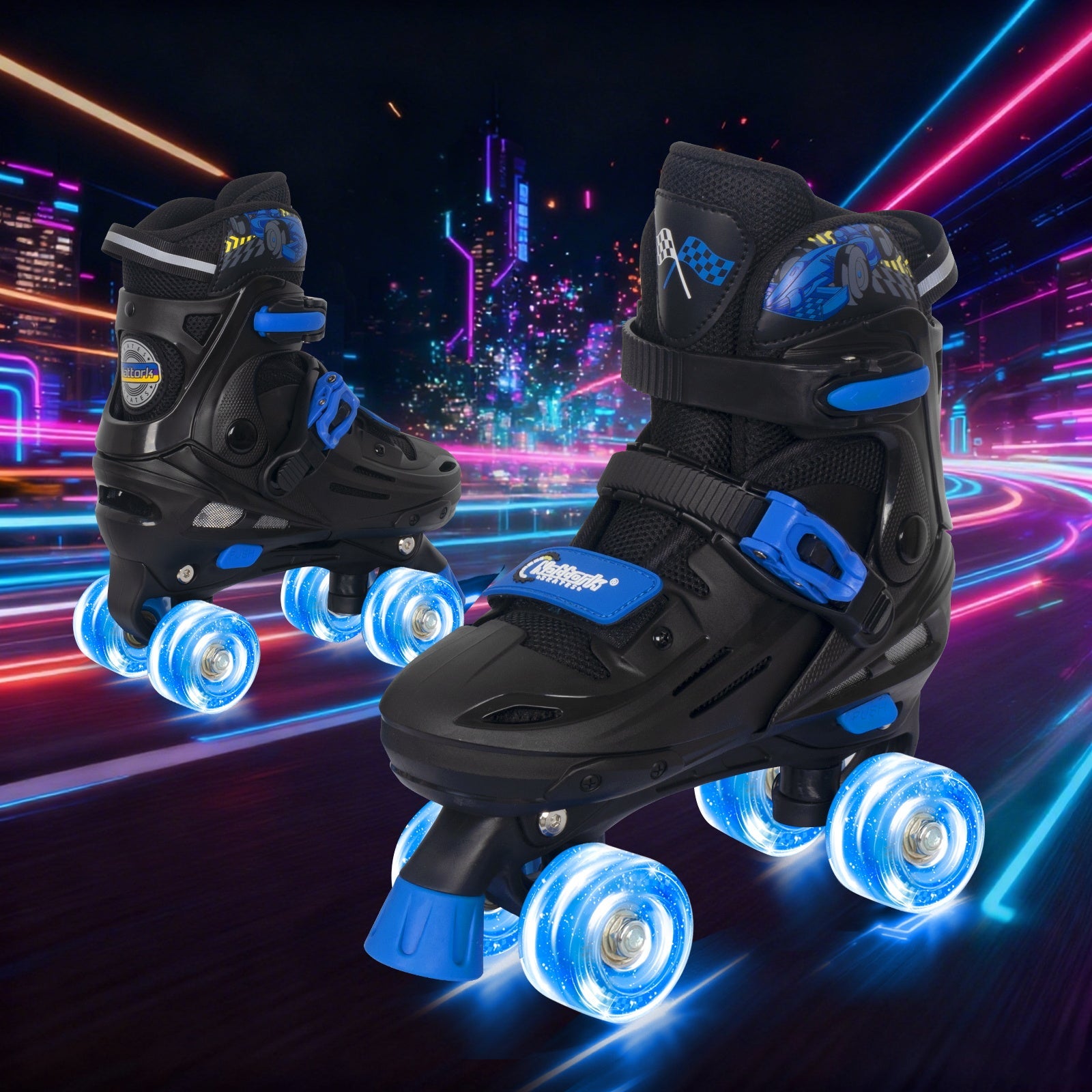 Nattork Blade Racers Roller Skates - Blue