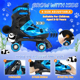Nattork Cyber Panda Roller Skates - Aqua Ray