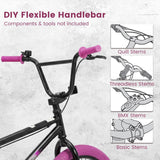 Olakids 20" Kids BMX Bike with 4 Pegs for Boys & Girls, Freestyle Bicycle with Adjustable Seat