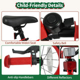 OLAKIDS Christmas Theme Kids Bike 12/14/16/18 Inch with Training Wheels & Music Box