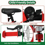 OLAKIDS Christmas Theme Kids Bike 12/14/16/18 Inch with Training Wheels & Music Box