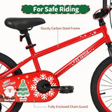OLAKIDS Christmas Theme Kids Bike 12/14/16/18 Inch with Training Wheels & Music Box