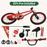OLAKIDS Christmas Theme Kids Bike 12/14/16/18 Inch with Training Wheels & Music Box