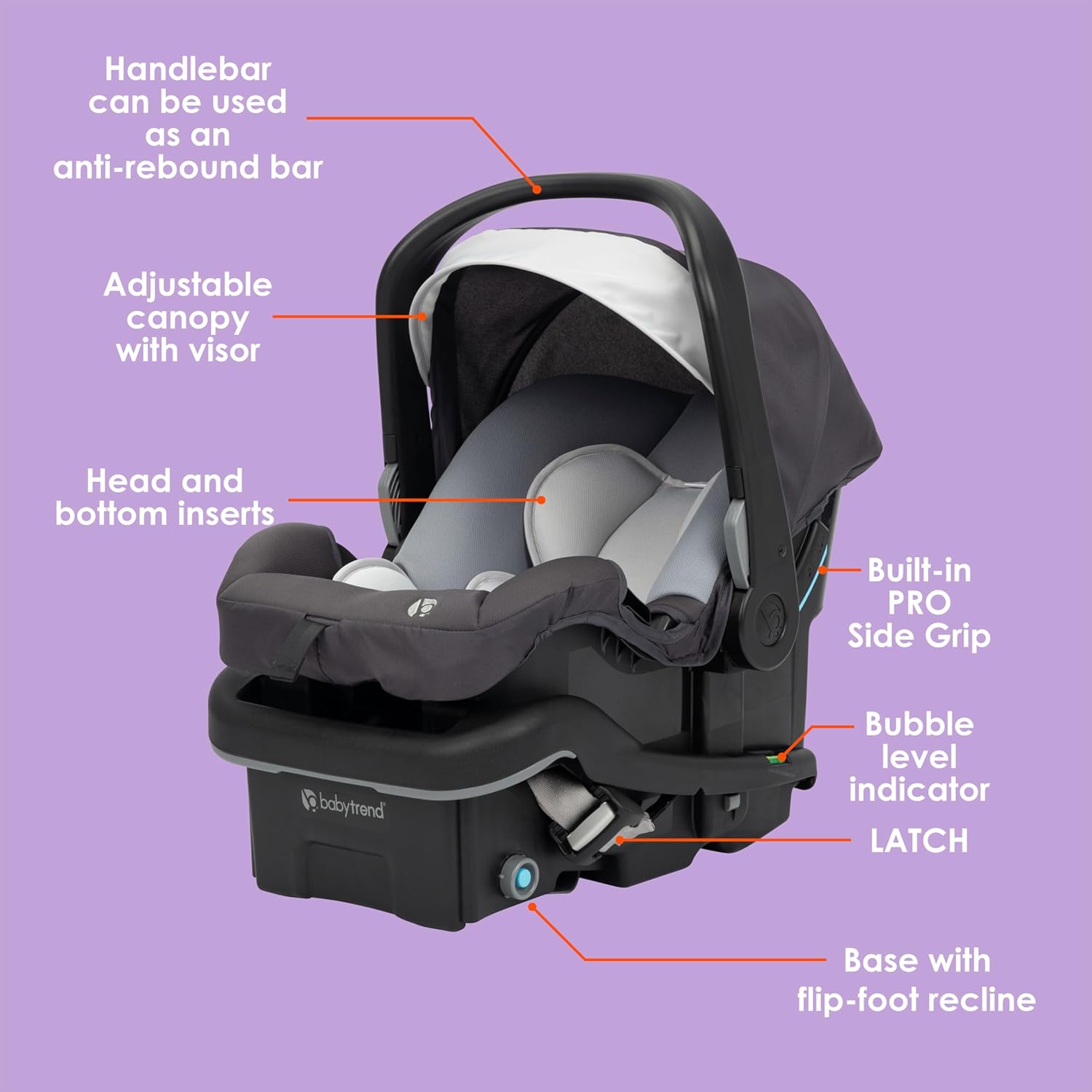 Baby Trend EZ-Lift PRO Infant Car Seat (Dash Midnight) - Kidsy
